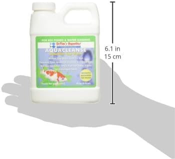 DrTim’s Aquatics AquaCleanse for Koi Aquariums – 16 oz – Tap Water Detoxifier, Dechlorinator & Ammonia Reducer for New and Cycled Fish Tanks