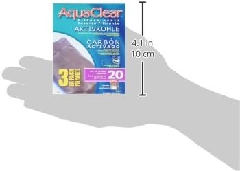 Aqua Clear AquaClear 20 Activated Carbon Inserts, Aquarium Filter Replacement Media, 3-Pack, A1380