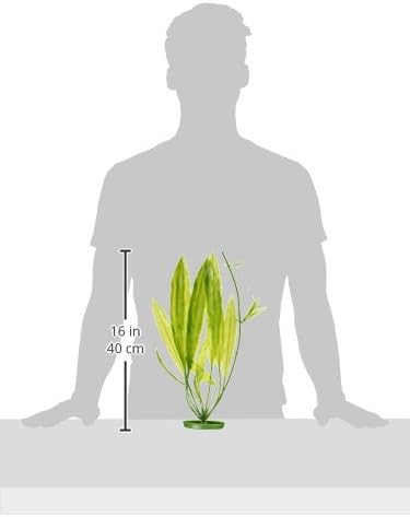 Marina Aquascaper Fish Tank Decorations, Amazon Sword Plant, 15-Inch