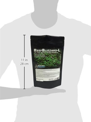 Brightwell Aquatics Reef Blizzard L - Powder Planktonic Food Blend to Feed Large Stony Corals & Planktivorous Fish,400-g
