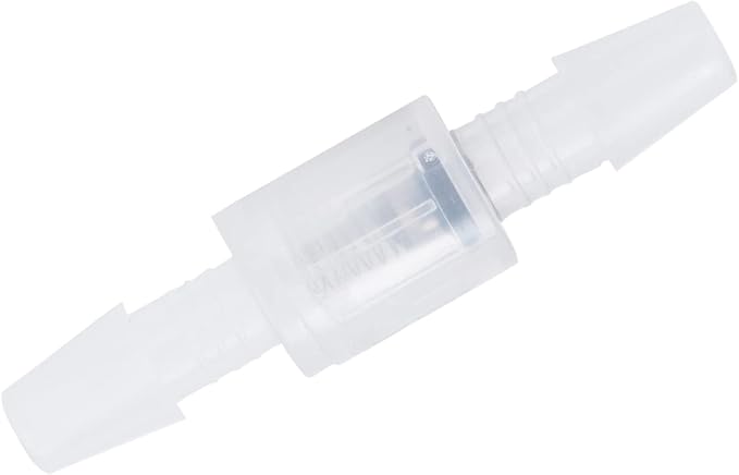 Check Valve Air Pump Accessories PP NonSlip Airtight Valve for Aquarium Hydroponics Air Tubing 1/4 Inch (1/4'')