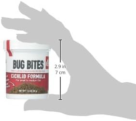 Fluval Bug Bites Cichlid Fish Food, Granules for Small to Medium Sized Fish, 1.59 oz., A6580 (Pack of 2)
