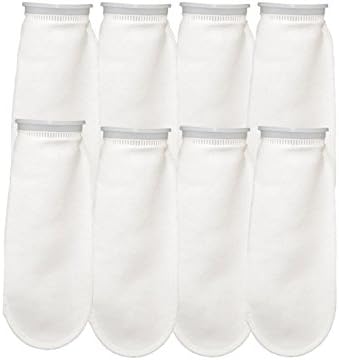 CNZ Pack of 8 200 Micron Felt Filter Sock with Plastic Ring