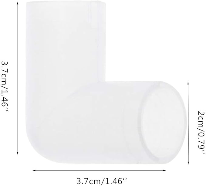 Plastic Fitting Water Tube Connector 3/8 Inch Elbow Adapter for Aquarium Water System Poultry Waterer Equipment White Aquarium Heater Light Thermometers Gravel Sand Decorations