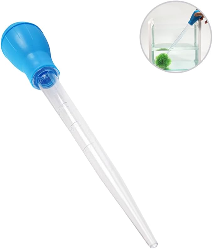 NOLITOY 3sets Coral Feeder Dropper 50ml Aquarium Water Clean and Pipette Cleaner Kit 2pcs*3