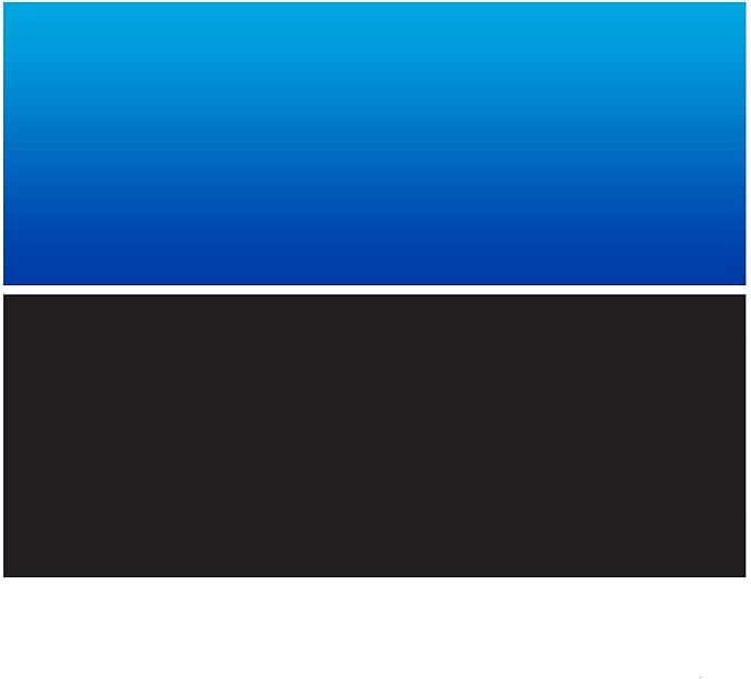 Aquarium Background Ocean Blue/Black Double Sides 60 by 24 Inch (60"X24")