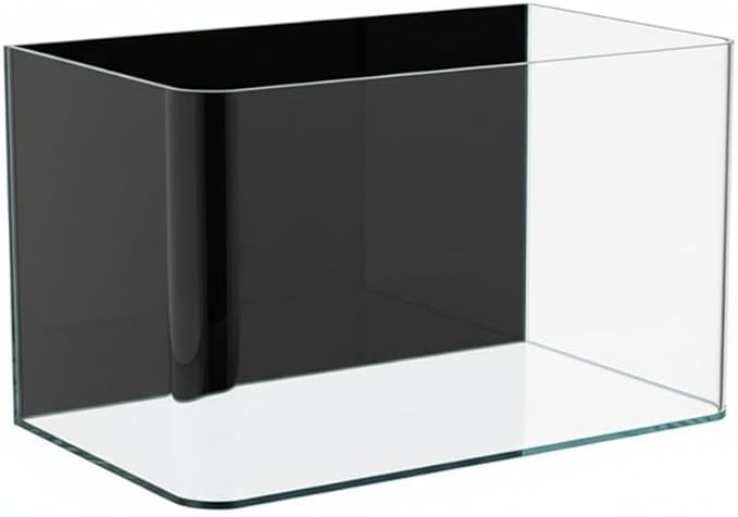 3 Gallon Hot-Bent Black-Back Fish Tank, Aquarium Fish Tank,Easy to Maintain Small Aquarium for Betta/Goldfish/Snails/Shrimp and Aquatic Planting, Perfect for Home, Office, and Decor