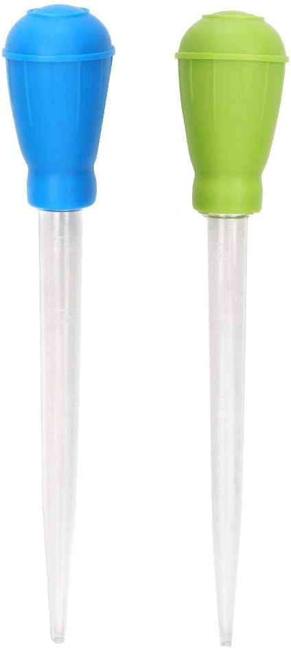 Fish Pipette Dropper, Aquarium Dropper Mini Manual Water Changer Aquarium Gravel Cleaner Waste Remover Changer Aquarium Dropper Pipette Feeder Water Transfer(Blue)