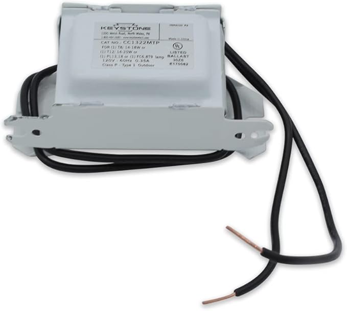 lumenivo Fluorescent Ballast for Solus IG13-20EL 120 V Aquarium Light Ballast - 1-Lamp - T8 F20T8-20W - 1 Pack