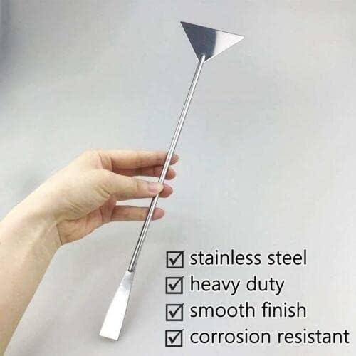 A2Z-Aquascaping Maintenance Tools Accessories,Anti-Rust Stainless Steel Tweezers Scissors Spatula for Aquarium Tank Clean, Fish Tank, Bonsai, Algae Scrapers (12" Substrate Spatula)