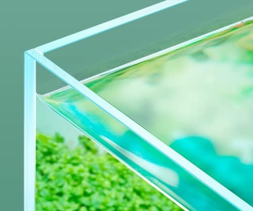 Rimless Low Iron 2.1 Gallon Glass Aquarium Tank 7.8" L × 7.8" W × 7.8" H / 20cm x 20cm x 20cm, 5mm Thickness Standard Jointed