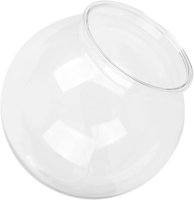 Transparent Fish Bowl, Fish Breeding Box Plastic Fish Bowls Round Aquarium Multipurpose Small Round Fish Tank for Desk Bookcase Decoration