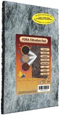 PURA FILTRATION PAD (7.5"" X 10.5"") "Ctg: AQUATIC PRODUCTS - AQUATICS - FILTER MEDIA"