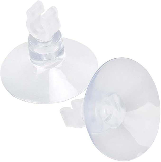 Aquarium Suction Cups 20pcs Clear Airline Tube Clips Holders Clamps 3/16 '' for Fish Tank Tubing