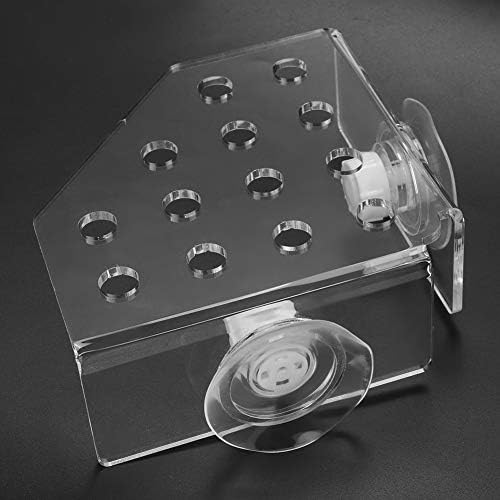 TOPINCN Aquarium Reef Holder, Acrylic Coral Frag Rack Bracket Plant Holder for Fish Aquarium Supplies Holder Aquarium with Suction Cup