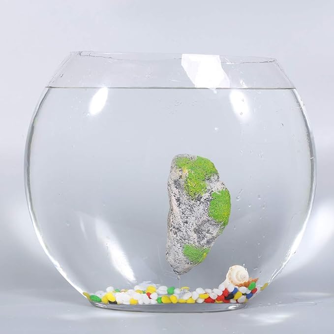 Zerodis Artificial Suspended Rock,Floating Moss Rocks Resin Stone Decorations Flying Suspended Stone Decoration(S)