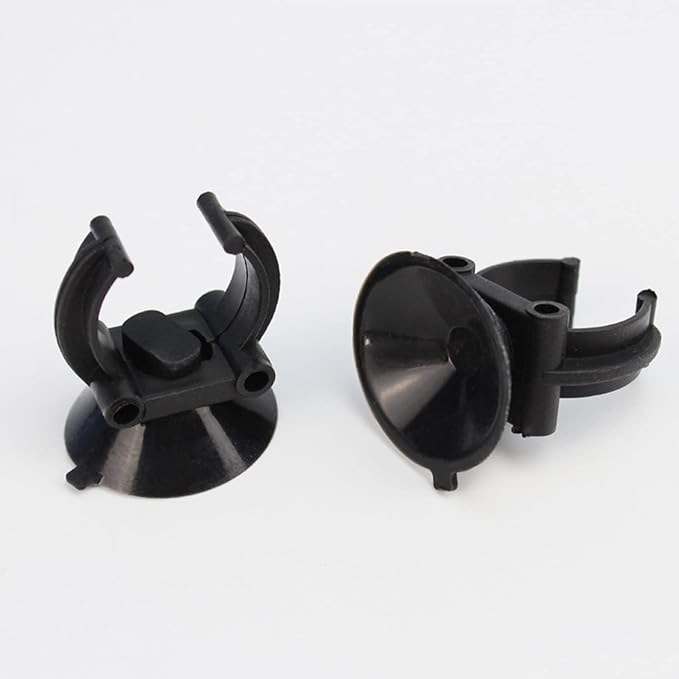 Heater Suction Cups for Aquarium Heaters Sucker with Clip Hose Tube Holders Clamps for Fish for Tank Accessories Easy to Aquarium Heater Suction Cups with Clips, Black