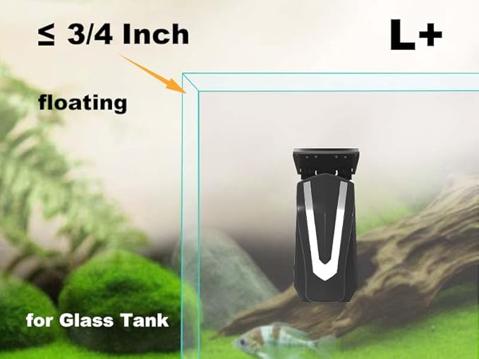 Carefree Fish Aquarium Starship Troopers Magnetic Cleaner Stainless Steel Blades 4Pcs for Size M and L
