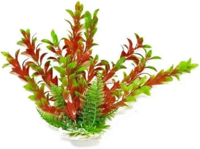 Aquatop 9-Inch Hygro-Like Aquarium Plant with Weighted Base – Fish Tank Decorations, Plant Accessories & Aquarium Décor, Colorful Scenery for Natural Environment, No Maintenance, PD-BH17