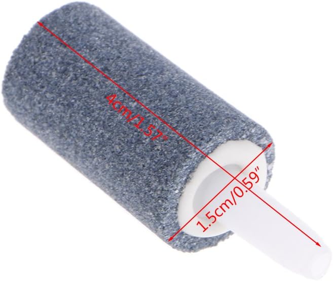 1.57 Inch Air Stone Bubble Cylinder Reusable Oxygen Diffuser for Aquarium Fish for Tank Pond Hydroponics Pump Airstones