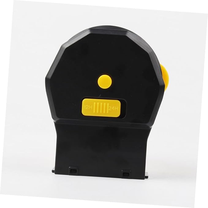Automatic Aquarium Fish Feeder Adjustable Timer Large-Capacity Vacation Feeding Tool for Fish Tank, Turtle Feeder, Yellow Plastic Dispenser Without Batteries