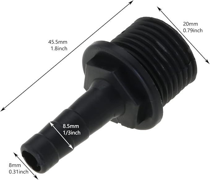 5IN1 Nozzles Kit for Fountain Pump, Aquarium, Fish Tank, Pond, Hydroponics, Statuary Accessories 5 Sizes