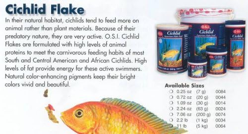 Ocean Star International Cichlid Flakes 2.2lb