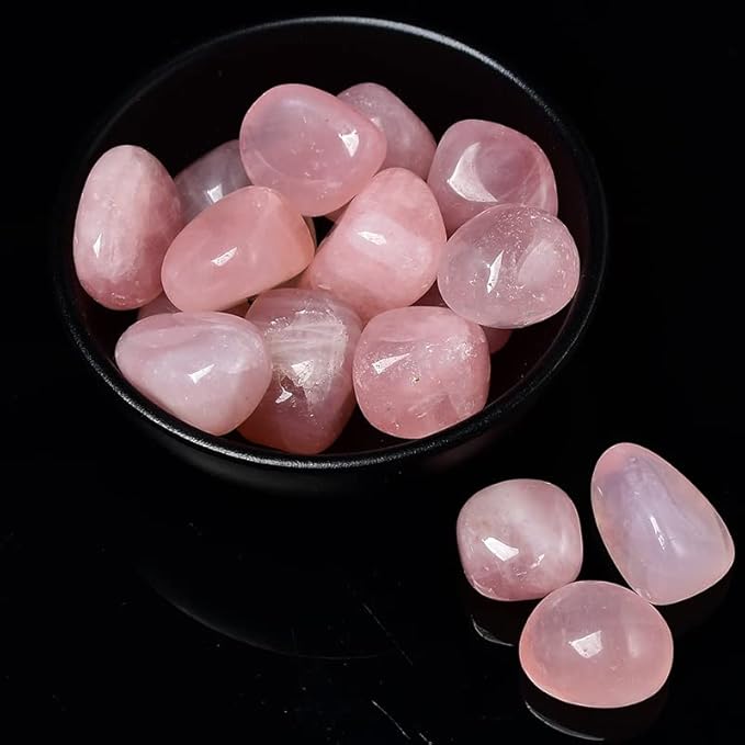 50g Natural Crystal Rolling Stone 27 Color Gravel Specimen Square Polished Stone Aquarium Fish Tank Home Decor,Rose Quartz,50g