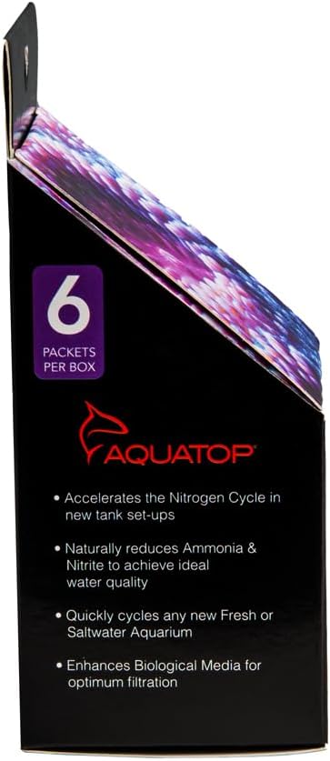 Aquatop Dry Nitrifying Bacteria 6 Packets/Box for Quick Aquarium Cycling