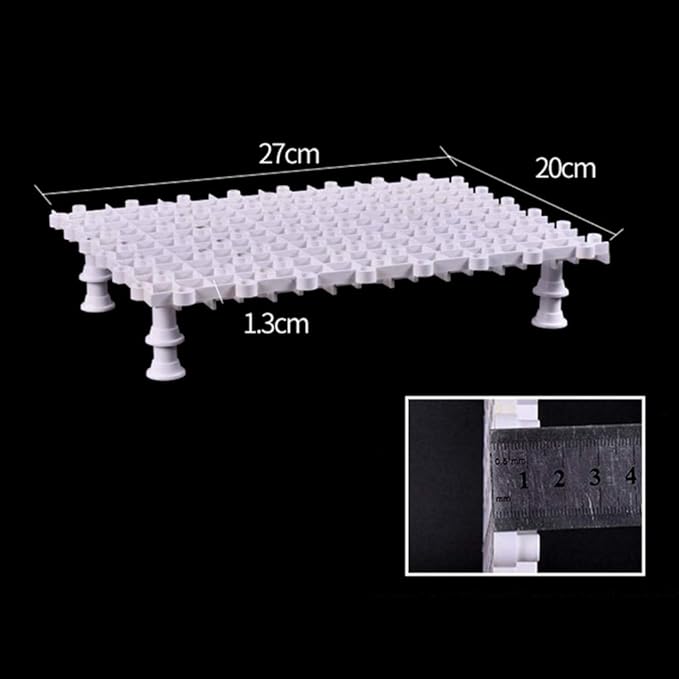 5 Pcs Aquarium Divider - Aquarium Board Fish Tank Divider with Feet Fish Tank Divider Board for Aquarium Breeding - White
