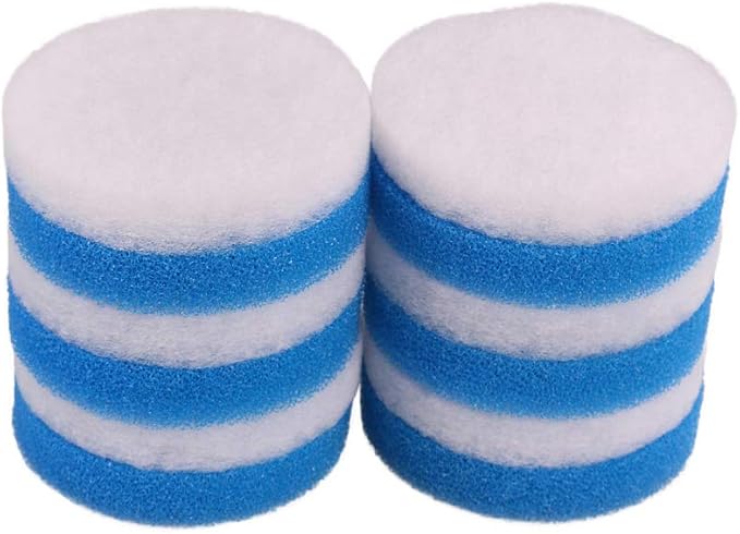 Compatible Poly Fine and Coarse Foam Filter for Eheim Classic 600 2217 (6 x Poly Fine, 6 x Blue Coarse)