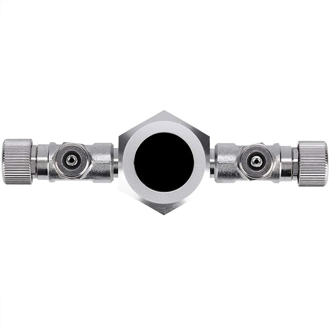 Zerodis CO2 Splitter Multi Ways Distributor CO2 Multi Pass Splitter Aquarium Regulator CO2 Splitter Valve for Fish (2 Ways)