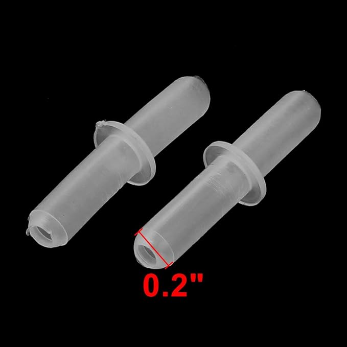 uxcell Plastic Aquarium Fish Tank Straight Air Tube Joints Connector 600Pcs Clear White