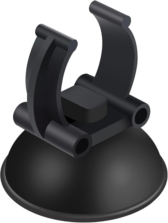AQUANEAT 12 Pack Aquarium Suction Cups with Clip Black,for 1" Standard Aquarium Heater, Tubing Hose, Plant Fish Tank