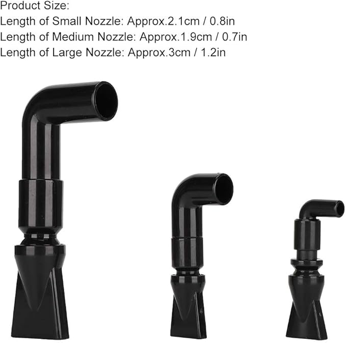 Zerodis 360 Degree Rotating Elbow, Fish Nozzle Water Fish Water Outlet Tube Pump Fitting Function Fish Water Tool