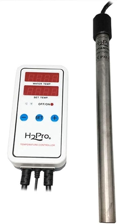 H2Pro Titanium Heater w/Controller (50-1000W) (TH-1000 (1000W))