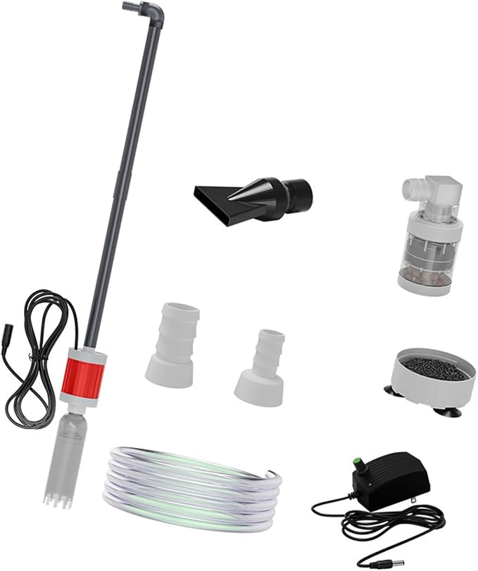 Water Change Aquarium Gravels Systems for Sand Maintenance and Water Circulations Control Multifunctional Aquarium Press Type Waste Suction