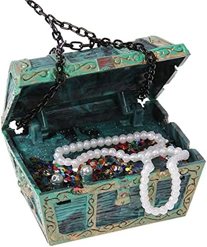 Mesee Aquarium Floating Diver Ornament, Micro Landscape Decor Undersea Treasure Chest Diver Aquarium Decoration for Home Fish Tank Arts Crafts Decorating