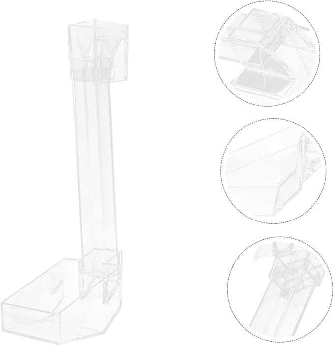 KALLORY Acrylic Aquarium Fish Feeder Tube 28cm Shrimp Feeding Dish Tray Fish Tank Accessories for Automatic Feeding in Aquariums