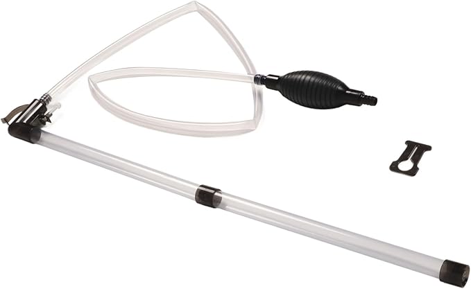 KUIDAMOS Fish Tank Water Changer, Gravel Vacuum Cleaner, Siphon Sand Cleaner Manual for Changing and Cleaning with PVC Material, Easy to Use and Store, Noiseless