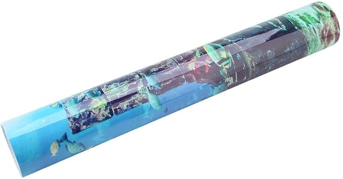 Fdit PVC Aquarium Background Underwater Poster Fish Wall Decorations Sticker for Aquarium (76 * 46cm)