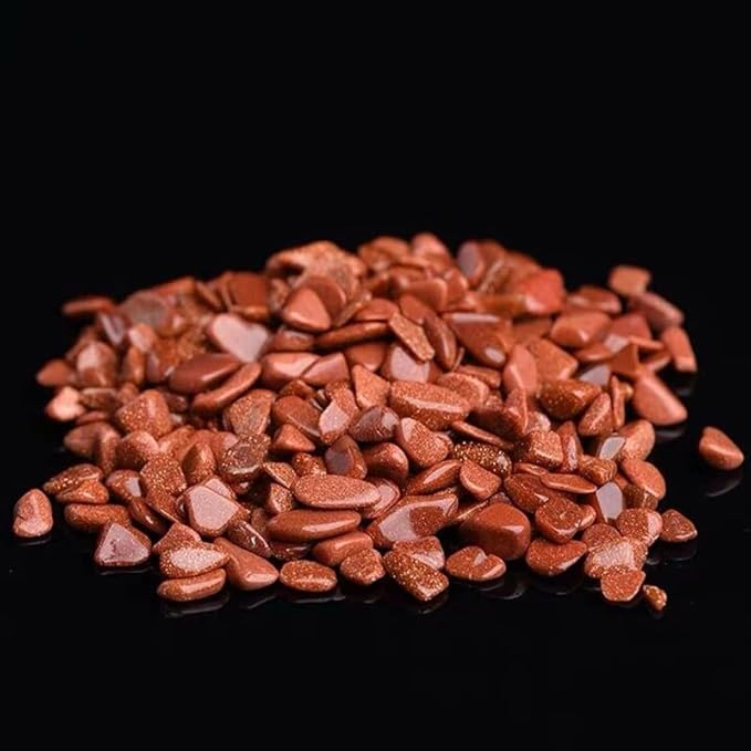 50/100g Natural Stones Gravel Crystals Chip Quartz Minerals Tumbled Agates Specimen Gemstones Home Aquarium Decor,Golden Sand,50g