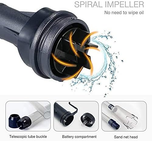 ZTBH Submersible Sump Pump Electric Aquarium Gravel Cleaner 220V Fish Tank Water Change Pump Cleaning Tool Sand Washer Vacuum Gravel Siphon Filter Cleaner Transfer Pump