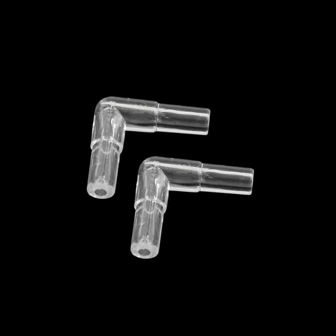 uxcell® 24pcs L Shape Airline Tubing Connector Aquarium Fish Tank Air Pump Accessories