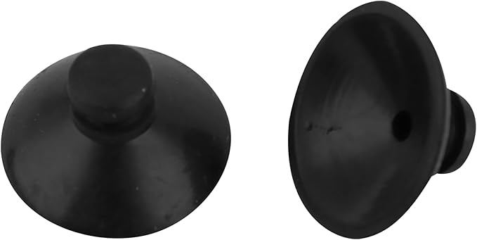 VOCOSTE 30 Pcs Water Pipe Air Tube Hose Aquarium Fish Tank Suction Cup Holder, Rubber, Black, 0.8inches Dia