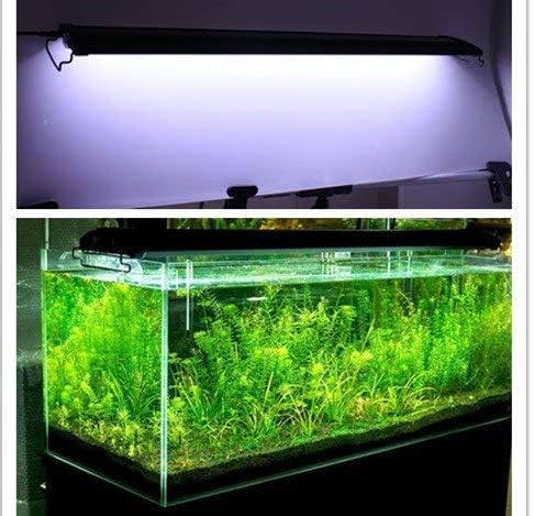 Upgraded Aquarium Light LED Full Spectrum 48-60 inch Foldable Hood Lamp for Freshwater Marine Plant Multi-Color Decorations Light (24"+24")