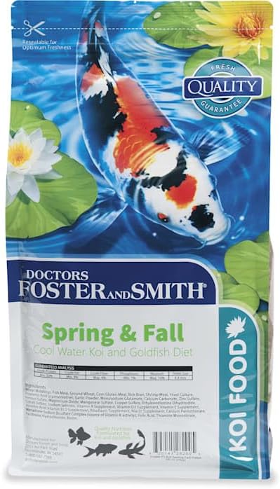 DRS. Foster and Smith Spring & Fall Coldwater Koi and Goldfish Food, 5 lbs.
