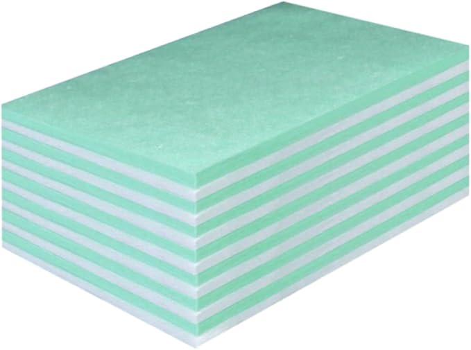 2 Pieces Sponge Filter for Aquarium, 2 Layers Bio Filter Sponge, White and Green Universal Use, Durable, Cut-to-fit
