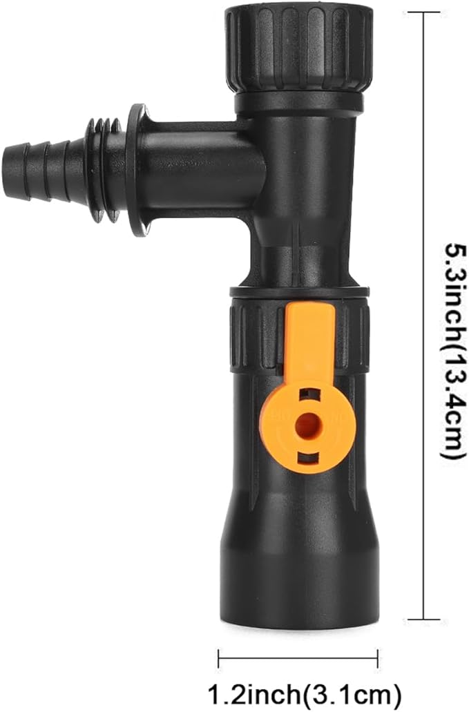 AYNEFY Fish Tank Water Changer Faucet Adapter, Aquarium Water Changer with 3 Tab Connecter, Vacuum Siphon Gravel Cleaner Plastic Connector Replacement Parts for Aquarium Quick Water Change