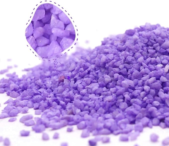 Purple Substrate Sand, Reptiles, Aquarium Decorations, Aquarium Sand, Terrarium Bedding, Fish, Amphibians Shallow-Water Creature Supplies (600, g)